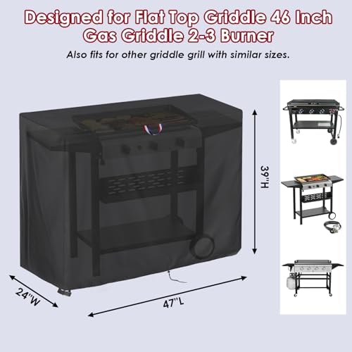 46 Inch Grill Cover for Flat Top Griddle 46" Gas Griddle