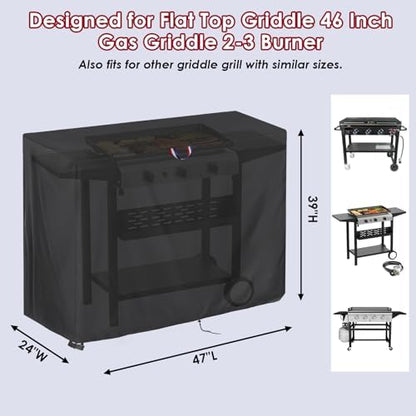 46 Inch Grill Cover for Flat Top Griddle 46" Gas Griddle