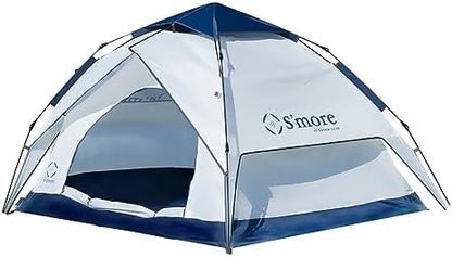 S'more Tirami Instant Setup Camping Tent, Dome Tent Included Rainfly Blocks Wind & Rain, Lightweight and Easy Set Up Outdoor Tent, 1/2 Person Quick Pop Up Tent Great for Hiking, Backing