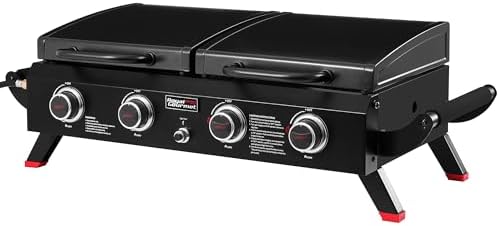 Royal Gourmet 4 Burner Propane Gas Grill and Griddle Combo with Hood