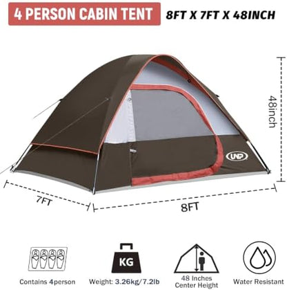 Camping Tent 2-4 Person Dome Tents