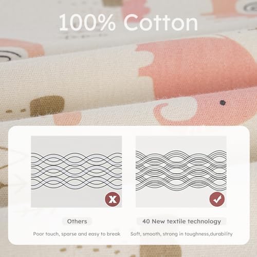 Yoofoss Baby Sleep Sack 24-36 Month 0.5TOG 100% Organic Cotton 2-Way Zipper