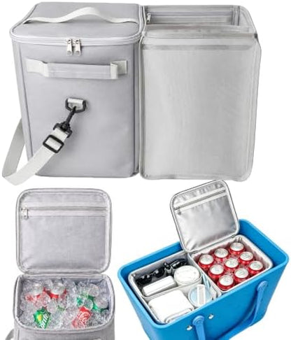 Cooler Insert for X Large Bogg Bag Leakproof Insulated with Mesh Organizer