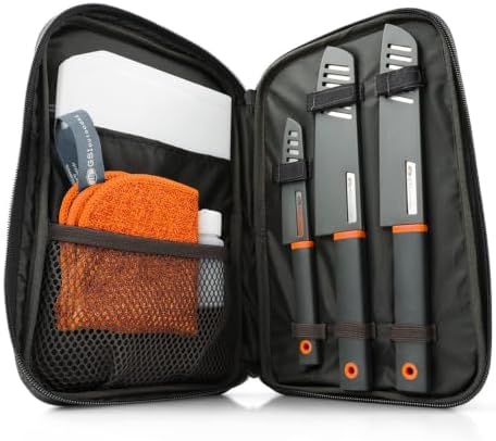 GSI Outdoors Santoku Knife Set, 6 pc Camp Chef Kit with Cutting Board