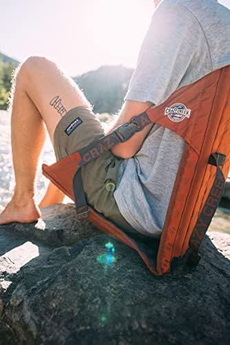Crazy Creek HEX 2.0 LongBack Chair for Backpacking, Camping and Stadium Use, Extra Width & Back Height for Comfort, 250 LBS Weight Capacity, Adjustable Straps w/Rock Lockster (R) Buckles