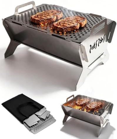 Charmline Portable Charcoal Grill and Fire Pit