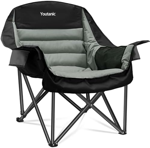 Youtanic Oversized Camping Chair, Portable Folding Camping Chairs