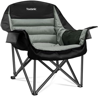 Youtanic Oversized Camping Chair, Portable Folding Camping Chairs