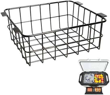 Cooler Basket for Ninja FrostVault 50qt Hard Cooler & 45qt/65qt Wheeled Cooler-Organizer Rack for Efficient Storage, Stays Food Chilled and Dry，Basket for Camping Trips or Outdoor Parties
