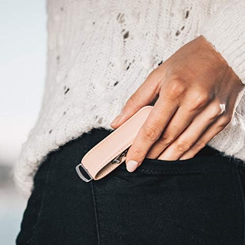 Jibbon Italian Premium Leather Key Organizer - Stylish Key Holder with Marine Grade 316 Stainless Steel, Compact EDC Keychain