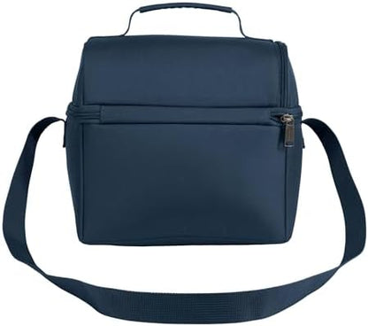 Carhartt Insulated 12 Can Two Compartment Lunch Cooler, Durable Fully-Insulated Lunch Box, Navy