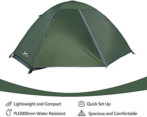 MC TOMOUNT Backpacking Tent 1-2 Person Waterproof Lightweight Camping Tent