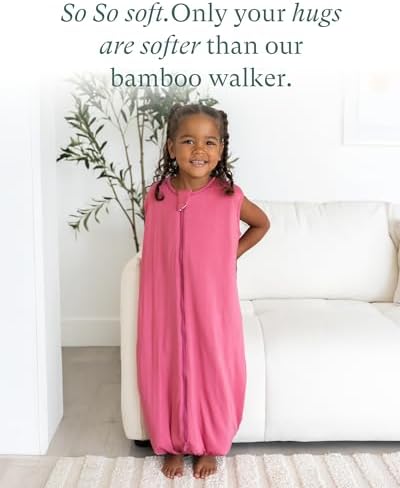 PurComfy Bamboo Viscose Toddler Sleep Sack with Feet, 12-18-24-2t-4t-5t