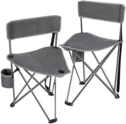 REDCAMP 2 Pack Tall Tripod Chairs for Adults, Folding Portable Golf Chairs
