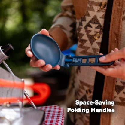 Coghlan’s Folding Camping Cooking Utensils – Compact, Lightweight Spoon, Spatula & Utensil Set – Heat‑Resistant, Durable Nylon Gear for Outdoor Cooking, Hiking & Travel