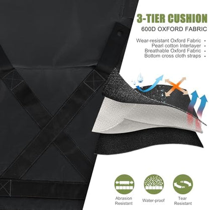 Joyfair Camping Lawn Chair for Adult, Outside Beach Chairs (2 Pack, Black)
