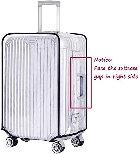JenKin Luggage Protector Suitcase Cover PVC Waterproof Travel Suitcase Fits Most 20" to 30"(28")