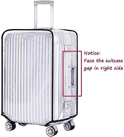 JenKin Luggage Protector Suitcase Cover PVC Waterproof Travel Suitcase Fits Most 20" to 30"(28")