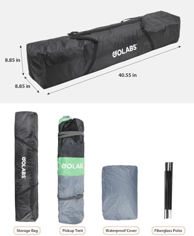 Golabs Truck Bed Tent, 5-6 Ft Camping Tent, Easy Setup by Pre-Attached Pole
