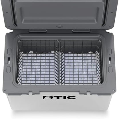 2-Pack Cooler Basket for RTIC 52 & 72 Qt Ultra-Light Coolers – Double Cooler Rack for Double Storage & Heavy-Duty Wire Organizer Will Not Fit for RTIC 32 Coolers