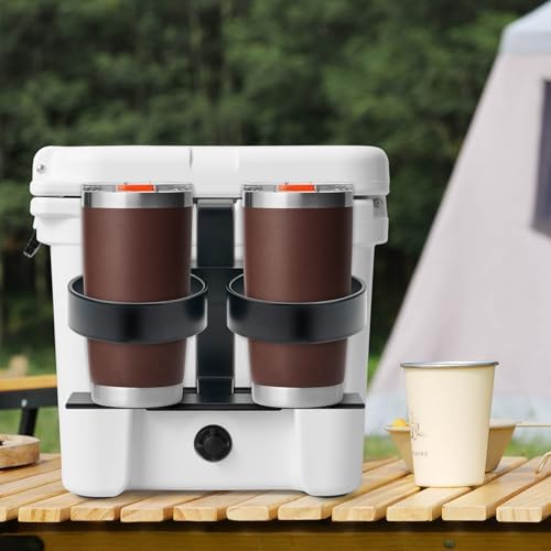 Cooler Beverage Holder, Biforous Cooler Cup Holder Compatible with YETI Tundra Coolers, Compatible with RTIC Coolers, Cooler Accessory