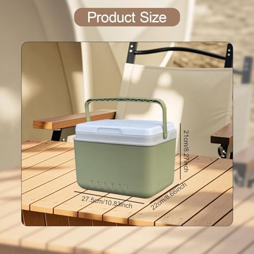 Gralara Insulated Ice Chest Box Portable Multifunctional Hard Organizer Camping Case for Groceries Travel BBQ Fishing Camping