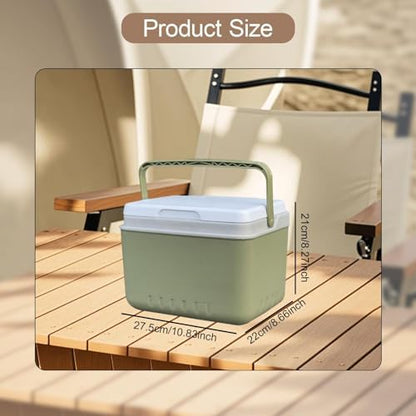 Gralara Insulated Ice Chest Box Portable Multifunctional Hard Organizer Camping Case for Groceries Travel BBQ Fishing Camping
