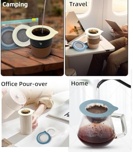 30Pcs Portable Pour Over Coffee Dripper Reusable Coffee Filters Pour Over Coffee Maker for Camping Coffee Travel Coffee Maker Single Serve coffee
