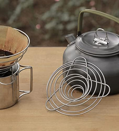MERMOO YILAN Collapsible Pour Over Coffee Dripper Stainless Steel