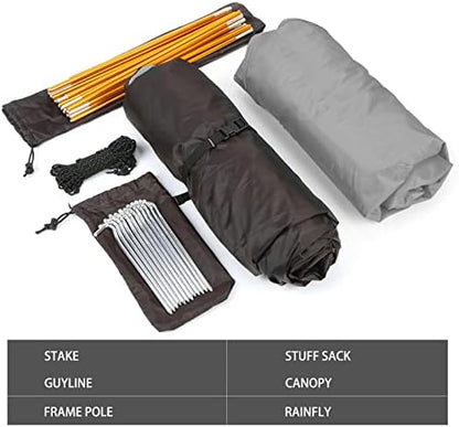 Bessport Camping Tent 1/2 Person Tent Waterproof Two Doors Backpacking Tent Easy Setup Lightweight for Outdoor, Hiking Mountaineering Travel