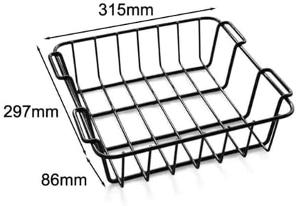 Steel Mesh Storage Basket 35/45/50 QT Cooler, Rustproof Food Organizer Bin Camping Fishing RV, Keeps Items and Separated