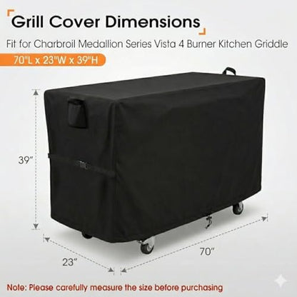 Grill Cover for Charbroil Medallion Series Vista Outdoor Kitchen