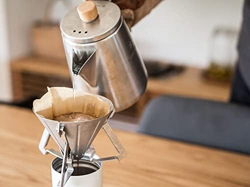 Snow Peak Portable Coffee and Tea Essentials, Stainless Steel, Kettle