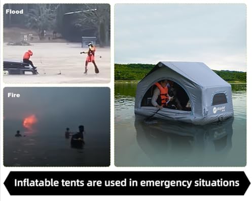 2 Person Inflatable Car Rooftop Tent Easy Set-up Large Outdoor Glamping Camping Tent for SUV,Truck and Universal Auto Self-Driving Touring