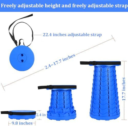 Fishboy Collapsible Stool for Adults, Portable Folding Camping Seat, 400lbs