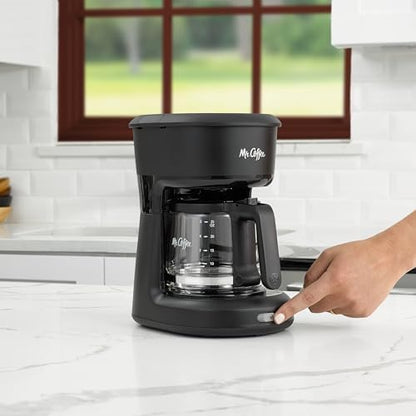 Mr. Coffee® 5-Cup Mini Brew Switch Coffee Maker, Black