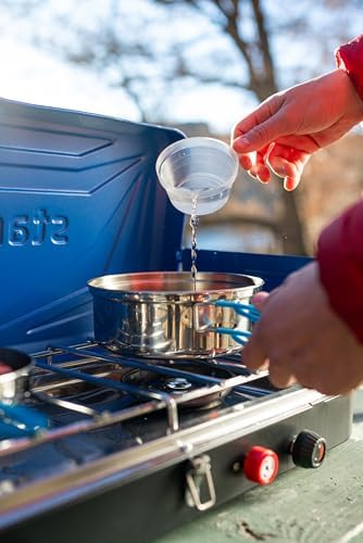 Stansport Stainless Steel Camping Cookware Set – Durable Nesting Mess Kit for Backpacking, Hiking & Outdoor Cooking – Compact Portable Pot & Pan with Carry Bag – Multiple Sizes for Family to Solo Use