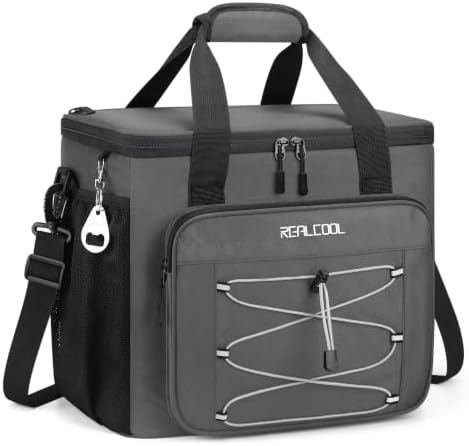 RealCool 35/45 Can Collapsible Soft Cooler Bag, Leakproof Ice Chest