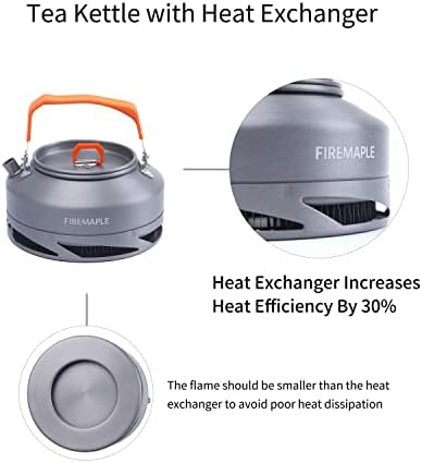 Fire-Maple XT1 0.7L Camping Kettle Portable Teapot with Heat Exchanger