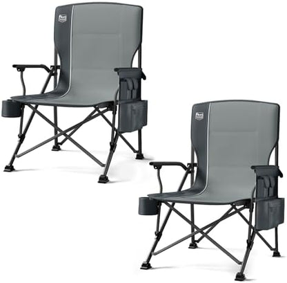 TIMBER RIDGE Oversized Folding Camping Chair High Back 500lbs