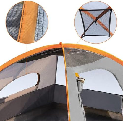 Amazon Basics Camping Tent, 3-Season Dome Design with Rainfly
