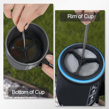 2-Pack Silicone French Press Coffee Makers compatible with Jetboil Flash Camping Stoves, french press coffee maker for Jetboil Flash Camping Stoves，Regular Size (2)