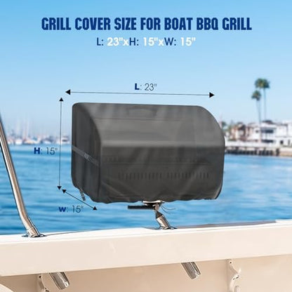 Boat Grill Cover for Magma Cabo Gas Grill ChefsMate Grill