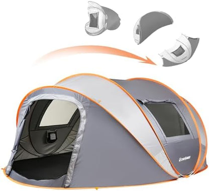 EchoSmile Instant Pop Up Camping Tent, 2/4/6 Person Easy Setup Tent