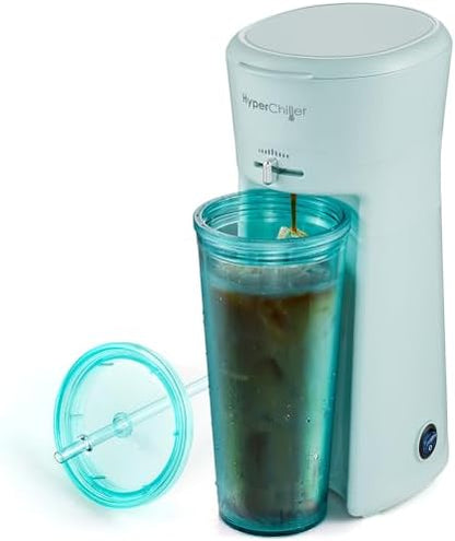 Elite Gourmet HyperChiller EHC824 Iced & Hot Coffee Maker, Mint