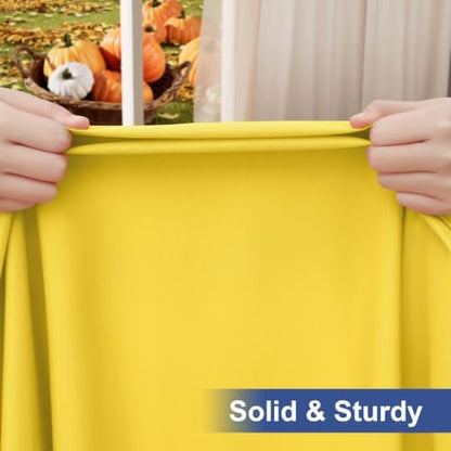 homing Rectangle Table Cloth Cover 4 Foot Yellow Elastic Fitted Tablecloth
