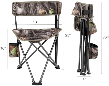 REDCAMP 2 Pack Tripod Hunting Chairs for Blinds