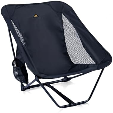 iClimb Low Ultralight Compact Folding Chair (Black)