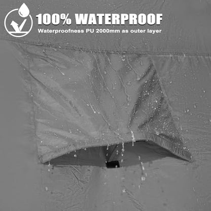GoHimal Pickup Truck Bed Tent, 5.5-6.0FT Truck Tent for Camping（Gray）
