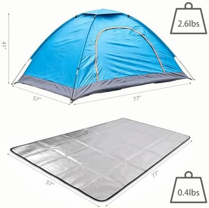 Wind Tour Easy Setup Breathable Mesh Tent for Backpacking & Outdoor Use